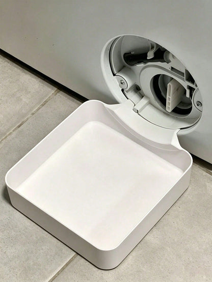 1pc Washing Machine Drain Tray With Opening Rotator, Universal Drainage Design, Ideal Water Collection Pan, Portable Leak-Proof Washer/Dryer Tray, Non-Slip Waterproof Drip Tray With Raised Edges To Pr