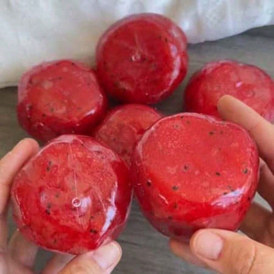 1pc Watermelon Ice Ball Squishy Toy, Sandy Texture, Anxiety Relief, ADHD Autism Fingertip Toy, Stress Relief Toy, Best Gift For Birthday, Party, Easter, Christmas, Valentine's Day, Back To School