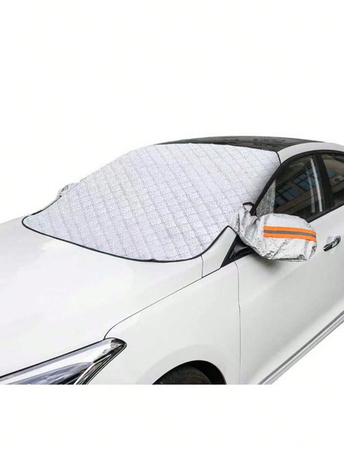 1pc Winter Car Snow Cover, Ice Cover, Summer Sun Shade, Car Window Snow Cover, Front Windshield, Car Accessories