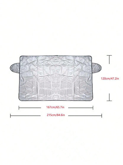 1pc Winter Car Snow Cover, Ice Cover, Summer Sun Shade, Car Window Snow Cover, Front Windshield, Car Accessories