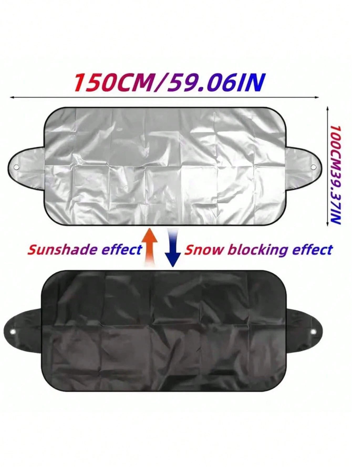 1pc Winter Car Snow Cover, Ice Cover, Summer Sun Shade, Car Window Snow Cover, Front Windshield, Car Accessories