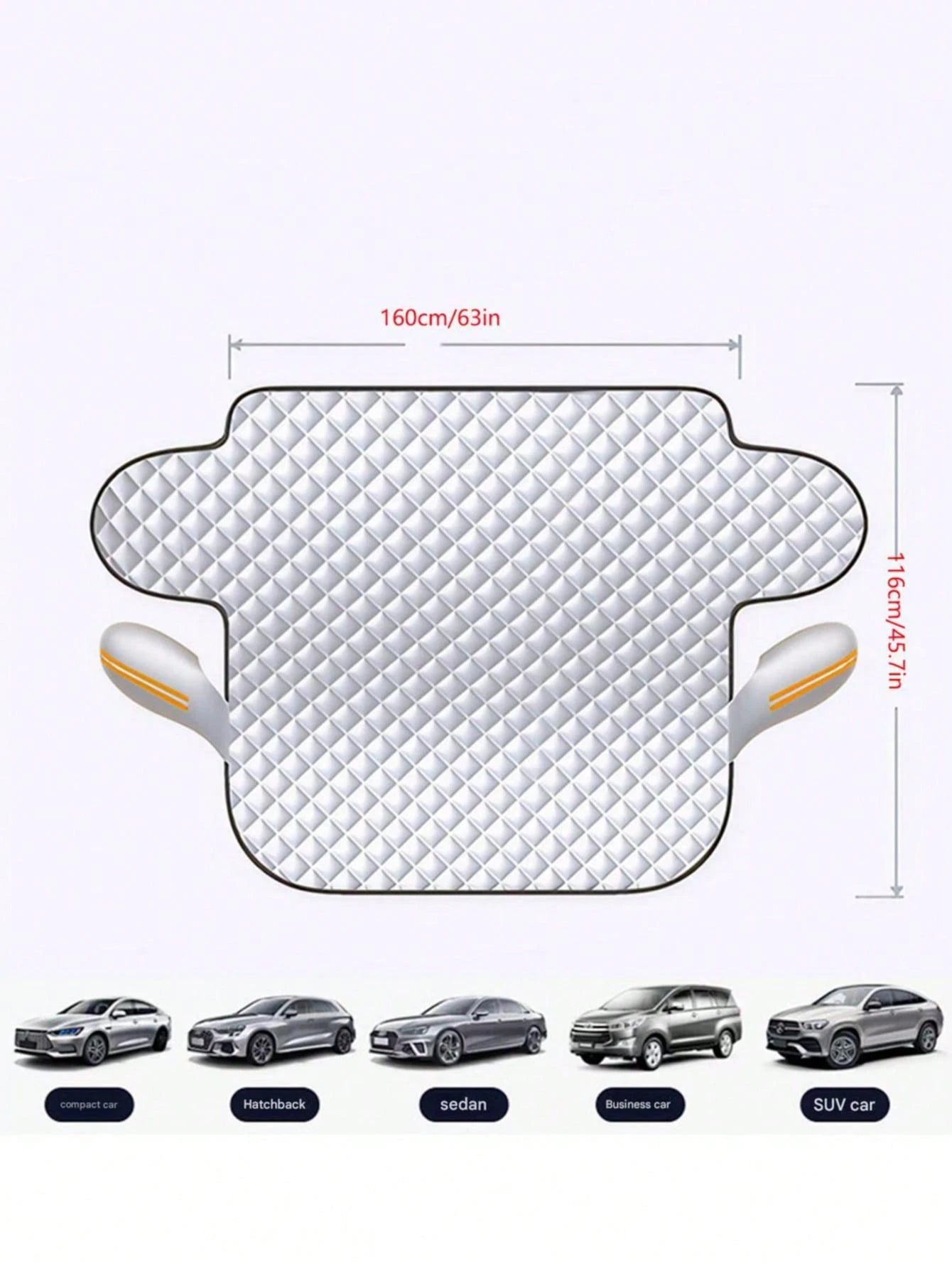 1pc Winter Car Snow Cover, Ice Cover, Summer Sun Shade, Car Window Snow Cover, Front Windshield, Car Accessories
