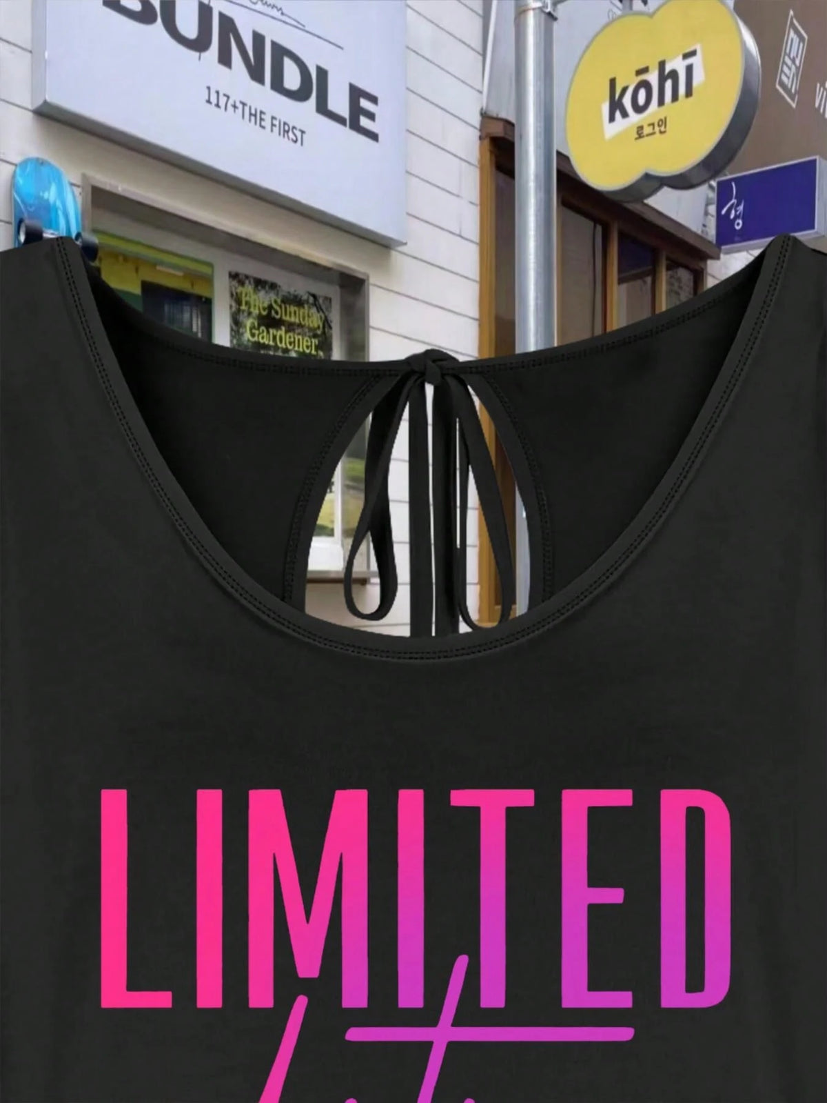 1pc Women's Plus Size Limited Edition Black T-Shirt With Pink Monogram Slogan & Heart Accent- Casual Crew Neck Short Sleeve Relaxed Fit Top- Machine Washable Spring Summer Statement Tee For Casual A