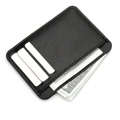 1pc Women's Solid Color PU Leather Soft Leather Multi Card Slot Credit Card Holder Fashionable Ultra-Thin Credit Card Case Wallet For Women Wallet Mini Wallet Purse Wallet Card Wallet Back To School S
