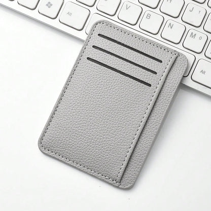 1pc Women's Solid Color PU Leather Soft Leather Multi Card Slot Credit Card Holder Fashionable Ultra-Thin Credit Card Case Wallet For Women Wallet Mini Wallet Purse Wallet Card Wallet Back To School S
