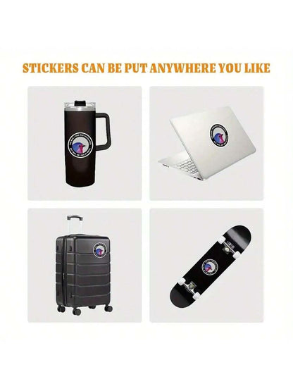 1PC,Funny 3-Inch PVC Waterproof Outdoor Sticker- UV-Proof "Calculated Risk" Decal For Laptops, Water Bottles, Books, Notebooks, Phones, Cars, Bumpers, Tents, Trucks, Pickups, Windows, Helmets, Walls