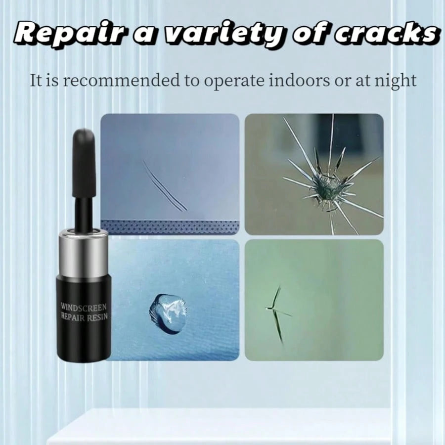 1Set Windshield Crack Repair Kit Complete Repair Kit For Chips And Cracks Automotive Windshield Repair Tool Repair For Car And Truck Windshields