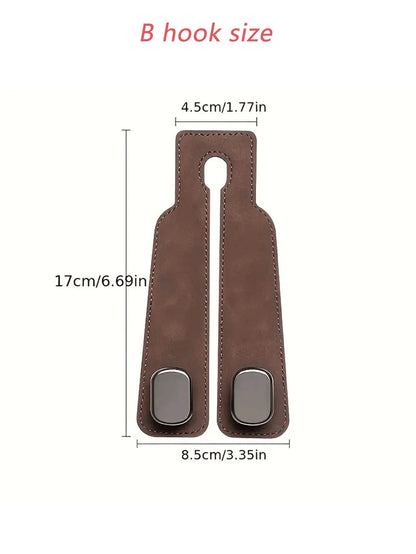 2/1pc Car Seat Hook, Creative Fashionable High-End Hook, Car Rear Seat Storage Hook Clip, Car Interior Accessory, Handbag/Wallet/Coat Hanging Rack, Car Storage Rack