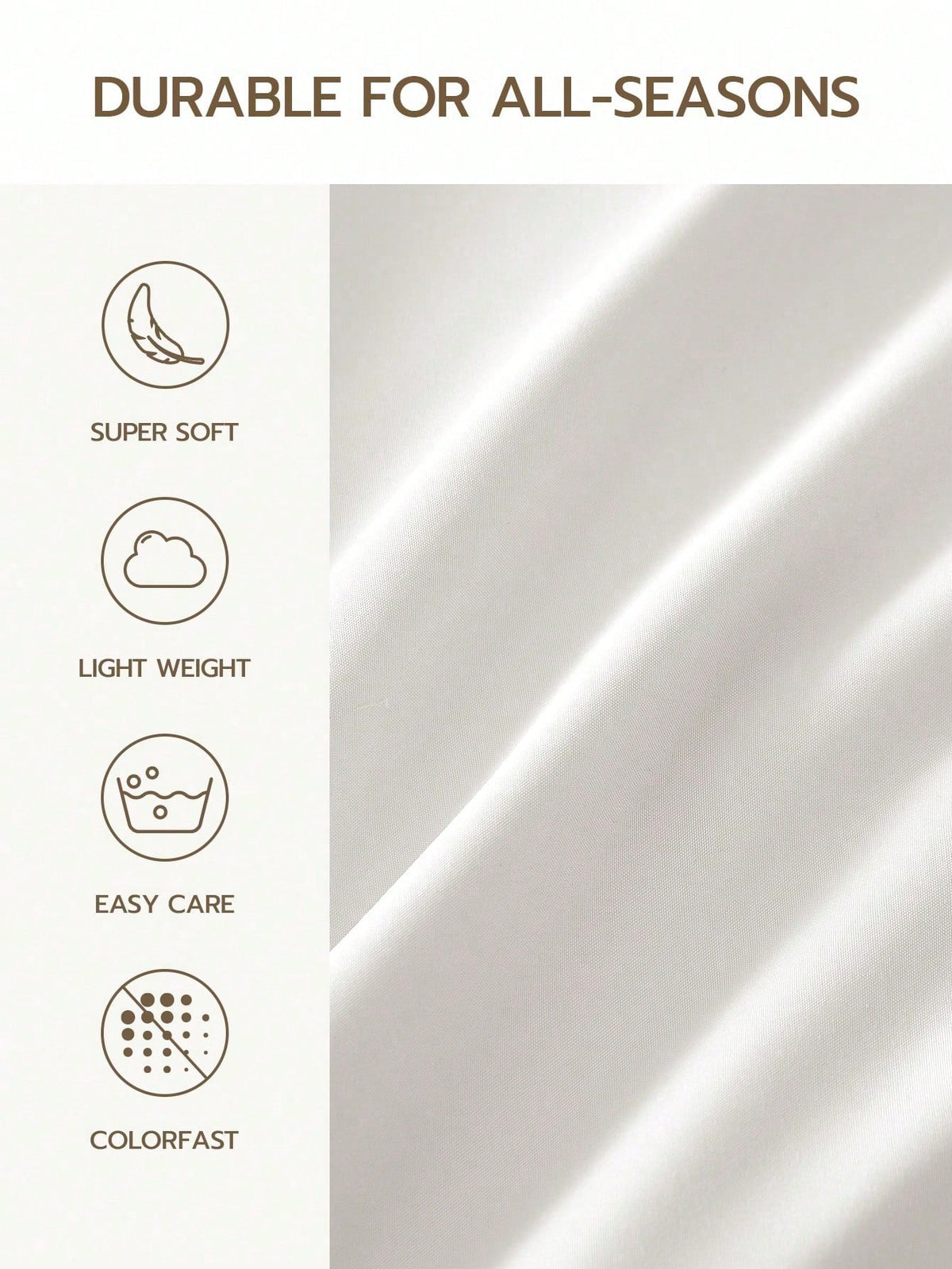 2/3 Piece Solid Color Bedding Set, Includes 1 Duvet Cover, 1/2 Pillowcases, Perfectly Fits Twin, Full, Queen, King Size Beds, Suitable For All Seasons, Oeko-Tex Certified