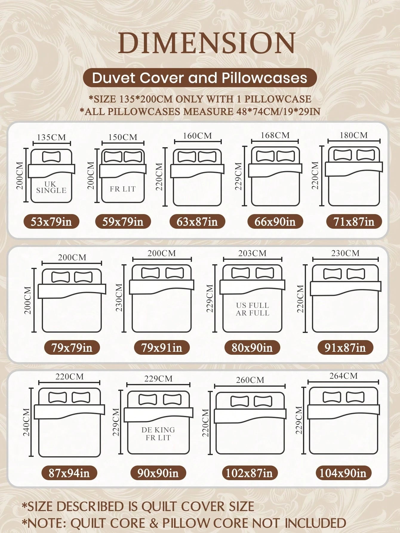 2/3pcs Bohemian Style Print Duvet Cover Set, Comforter Cover Set, Bedding Set, Cozy & Breathable, Lightweight, Anti-Pilling/Machine Washable, Room Decor, Bedroom Decor, Dorm Bedding, For All Seasons
