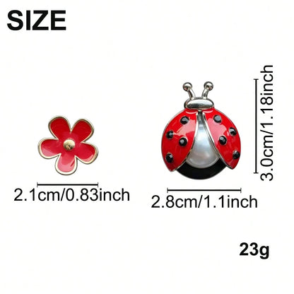 2/4pcs Daisy & Happy Seven-Star Bug Car Aromatherapy Clip, Cute Alloy Insect Air Vent Decor Clip, Fun Car Air Freshener