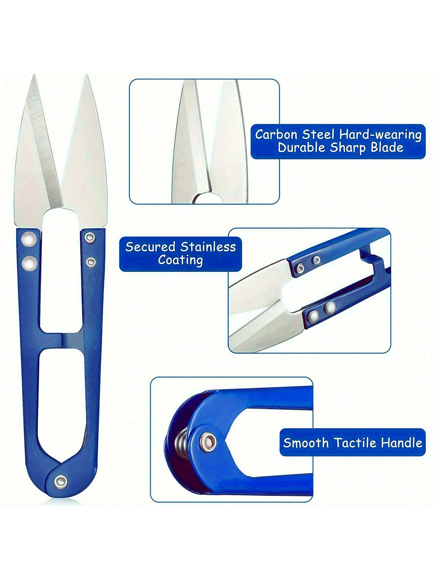 2/5/7pcs Blue Sewing Ripper Kit With Thread Unpicker, Seam Ripper, And Cutter Scissors For Stitch Removal