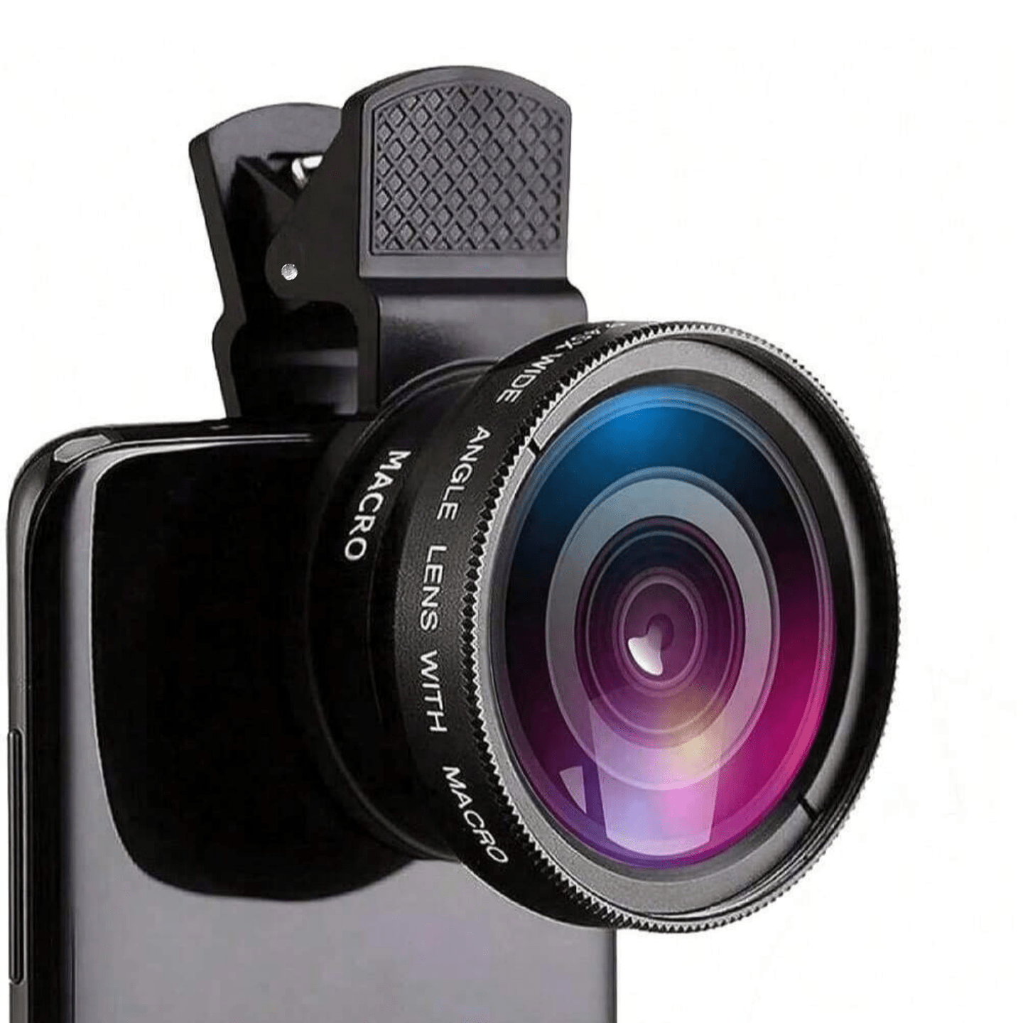 2-In-1 Phone Camera Lens Kit, Includes 0.45X Wide Angle Lens And 12.5X Macro Lens, Compatible With IOS And Android Smartphones & Tablets, Ideal For Summer Vacation, Travel, Creative Photography And Mo