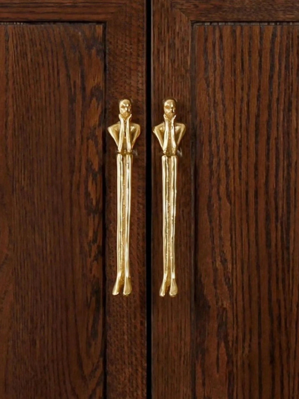 2 Pcs Modern Minimalist Wardrobe Door Cabinet Drawer Small Cabinet Creative Long Handle