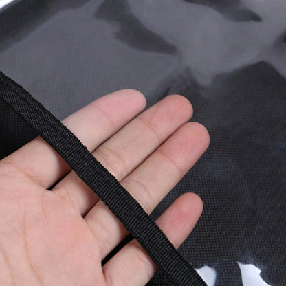 2-Piece Black Oxford Cloth Car Rear Seat Storage Bag With Multiple Pockets For Easy Storage, Suitable For All Car Models, Keeping Your Car Tidy And Orderly!