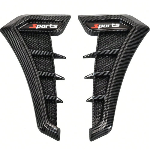 2-Piece Shark Gill Wing Mudguard And Side Air Intake Mudguard, Perfectly Compatible With All Car Models, Making Driving Safer!