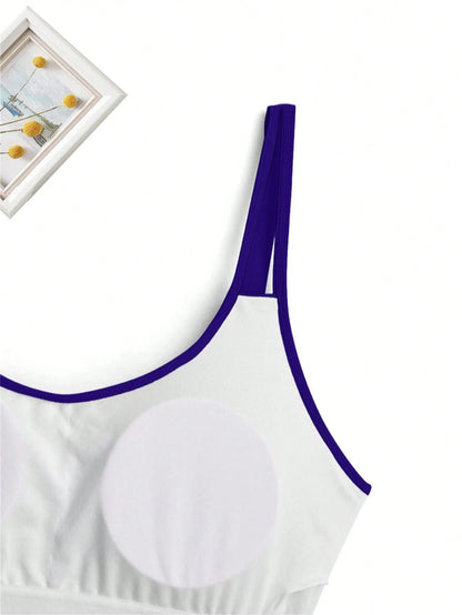 2 Piece Womens Tankini Swimsuit With Built-In Bra Plus Size Bathing Suit Flowy Swim Tops With Boy Shorts Swimwear, Women Tummy Control Bathing Suits