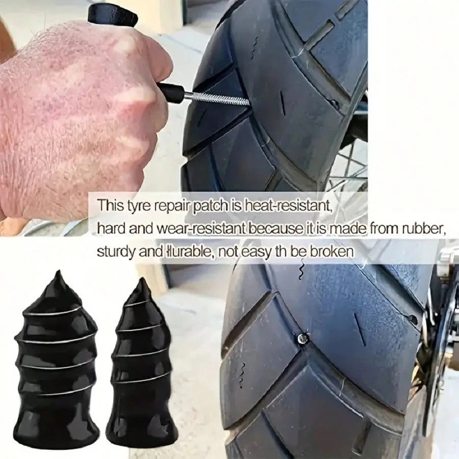 20/30/50pcs Of 6mm/8mm Rubber Plugs For Tire Repair, Self-Tapping Rubber Screws For Car And Motorcycle Tire Punctures. Quick Tire Repair, Emergency Tire Repair