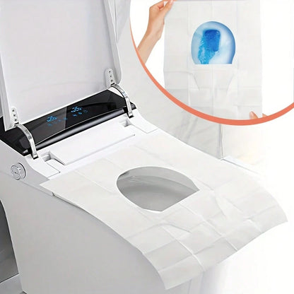 20/50/100pcs Disposable Toilet Seat Covers- Suitable For Hotels, Airplanes And Outdoor Camping, Individually Packaged, Soft & Hygienic, Fit Most Toilet Shapes, Essential For Public Restrooms, Portabl