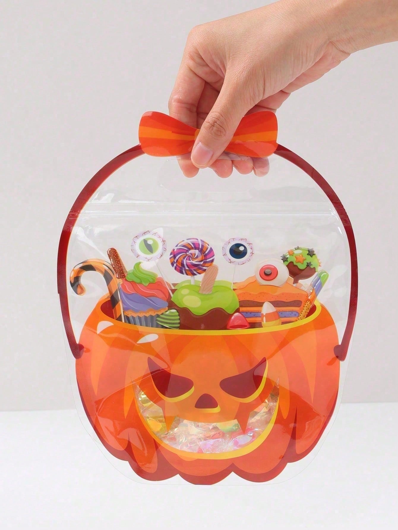 20 Halloween Handheld Gift Bags, Pumpkin Witch Cauldron Shaped Tote Bags, Party Small Gift Bags And Shopping Bags, Halloween Candy Bags, Happy Halloween Decorations, Sealed Candy And Cookie Bags, Tric