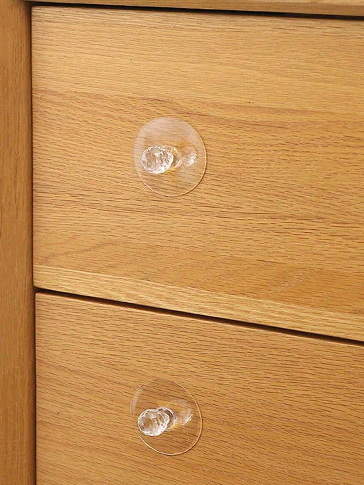 20 Transparent Crystal Cabinet Handles, No Drilling, Self-Adhesive Drawer Handles With Hooks, Furniture Door Decorative Hardware, Used For Jewelry Boxes, Self-Adhesive Cabinet Pull-Out Plastic Handles