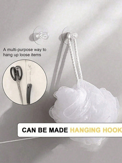 20 Transparent Crystal Cabinet Handles, No Drilling, Self-Adhesive Drawer Handles With Hooks, Furniture Door Decorative Hardware, Used For Jewelry Boxes, Self-Adhesive Cabinet Pull-Out Plastic Handles