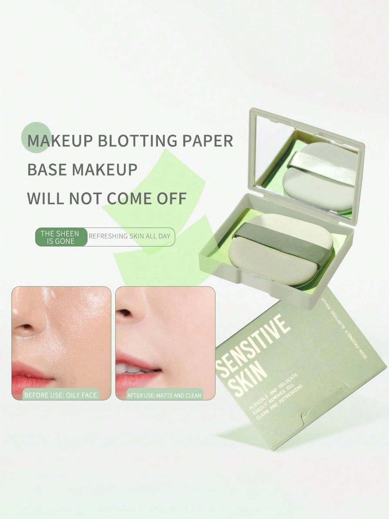 200/100pcs Oil Blotting Paper, Suitable For Printed Rose, Portable Mirror, Beauty Salon, SPA, HR Department, Beauty School, Facial Care, Beautician, Skincare