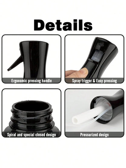 200ml/300ml/500ml Multi-Purpose Continuous Spray Bottle, High Pressure Sprayer, Ultra-Fine Mist, Makeup Spray Bottle, Garden Sprayer, Hair Spray Bottle, Refillable Fine Mist Sprayer, Suitable For Salo