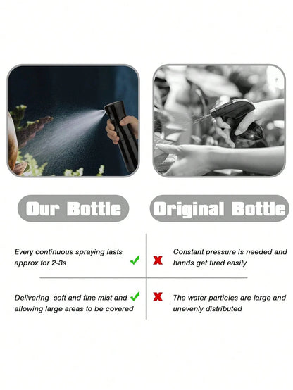 200ml/300ml/500ml Multi-Purpose Continuous Spray Bottle, High Pressure Sprayer, Ultra-Fine Mist, Makeup Spray Bottle, Garden Sprayer, Hair Spray Bottle, Refillable Fine Mist Sprayer, Suitable For Salo