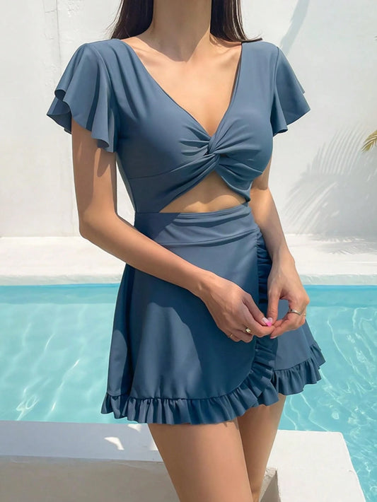 2025 New Popular Swimsuit, Girl's Tankini Design, Sexy Yet Conservative, Tummy Slimming, Supportive, Suitable For Hot Springs Vacation Beach Summer
