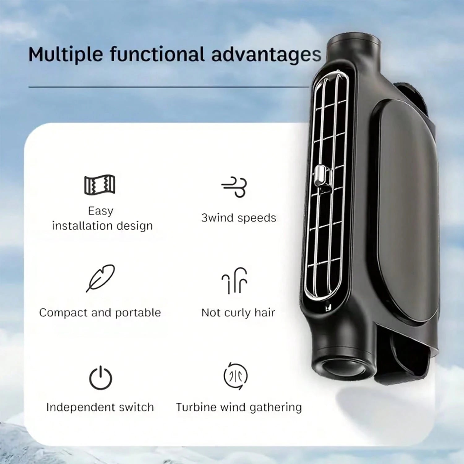 2026 Car Seat Fan, Suitable For Driver Seat And Back Seat, Upgraded Mini Portable USB Back Cooling Fan, Can Replace Ventilated Seats, 3-Speed Wind, Suitable For Most Cars, Vehicles, RVs, Trucks