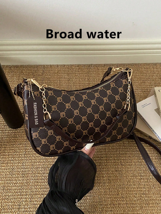 2026 Fashion New Vintage Print Shoulder Bag, Premium Crossbody Bag, Underarm Bag, Chic And Fresh Women's Handbag