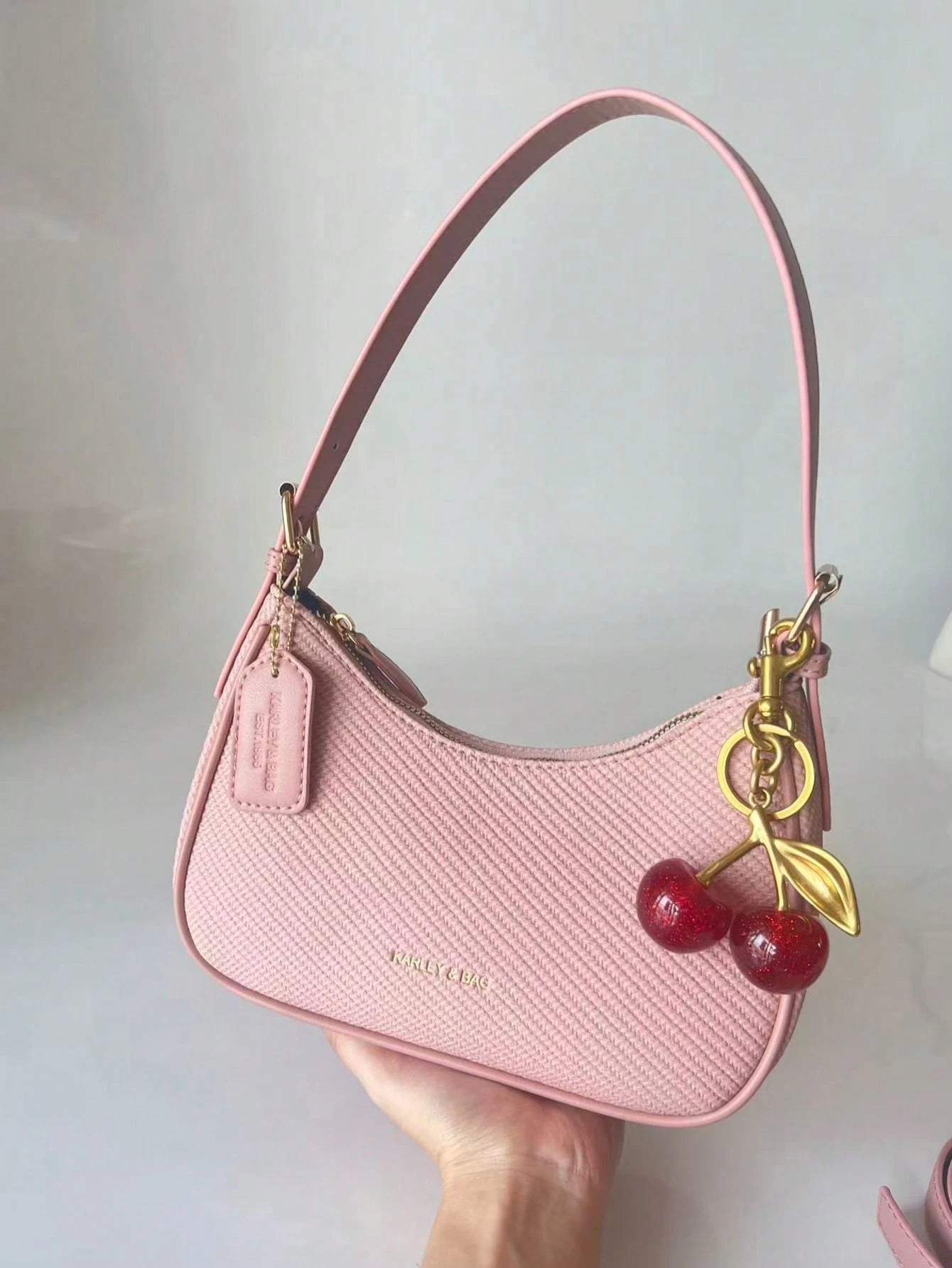 2026 New Fashion Classic Versatile Letter Decor Design Solid Color PU Material Shoulder Bag, Suitable For Shopping, Y2K Underarm Bag, Hot Girl Bag, Valentine's Day Gift