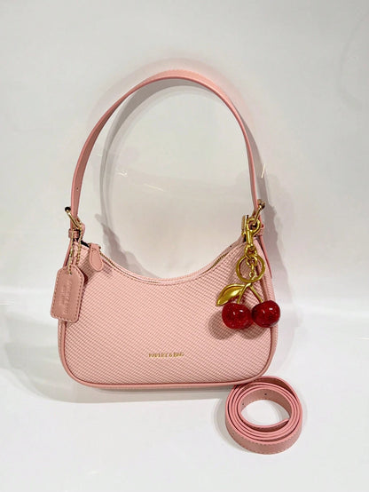 2026 New Fashion Classic Versatile Letter Decor Design Solid Color PU Material Shoulder Bag, Suitable For Shopping, Y2K Underarm Bag, Hot Girl Bag, Valentine's Day Gift