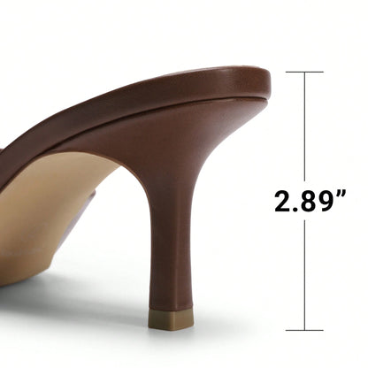 2026 New Summer Style Women Kitten Heel Mule Sandals, Casual Open Toe Slip-On Heeled Sandals For Daily, Dressy & Casual Occasions