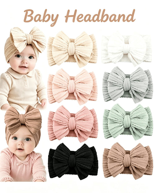 22 PCS Baby Headbands Soft Nylon Hairbands With Bows Girls Hair Accessories For Newborn Infant Toddler Kids Handmade,Baby Bows,Baby Girl Bows