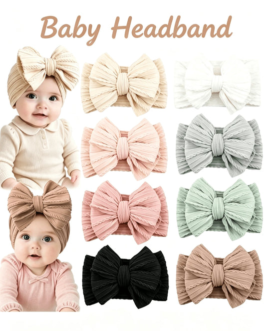 22 PCS Baby Headbands Soft Nylon Hairbands With Bows Girls Hair Accessories For Newborn Infant Toddler Kids Handmade,Baby Bows,Baby Girl Bows