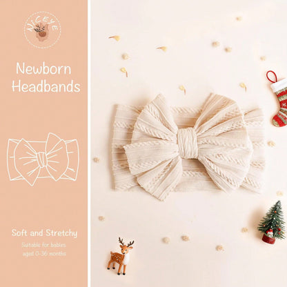 22 PCS Baby Headbands Soft Nylon Hairbands With Bows Girls Hair Accessories For Newborn Infant Toddler Kids Handmade,Baby Bows,Baby Girl Bows