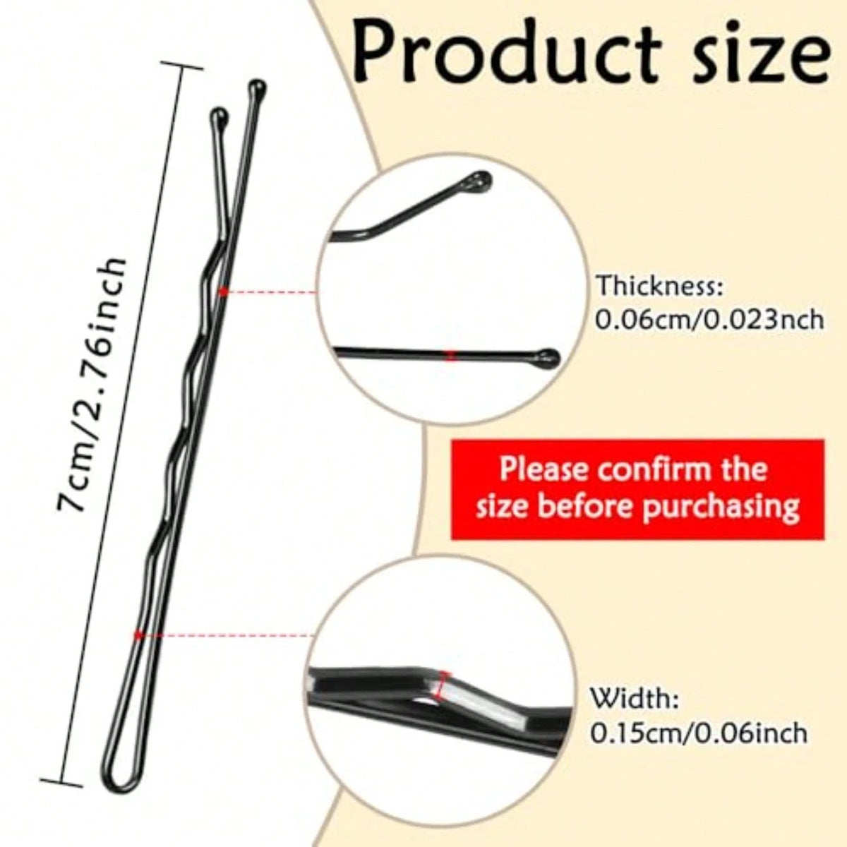 220pcs Large 2.76-Inch Bobby Pins For Women, Super Grip Black Hair Clips With Box- Reusable Non-Slip Pins For Thick, Long Hair