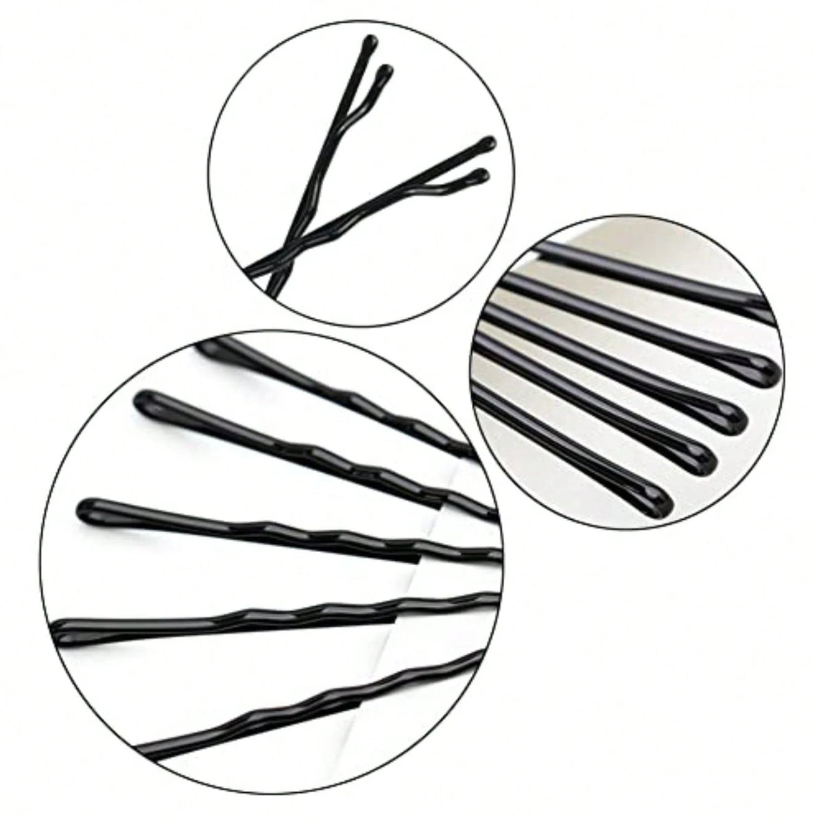 220pcs Large 2.76-Inch Bobby Pins For Women, Super Grip Black Hair Clips With Box- Reusable Non-Slip Pins For Thick, Long Hair