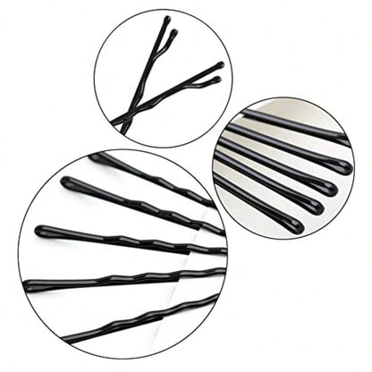 220pcs Large 2.76-Inch Bobby Pins For Women, Super Grip Black Hair Clips With Box- Reusable Non-Slip Pins For Thick, Long Hair