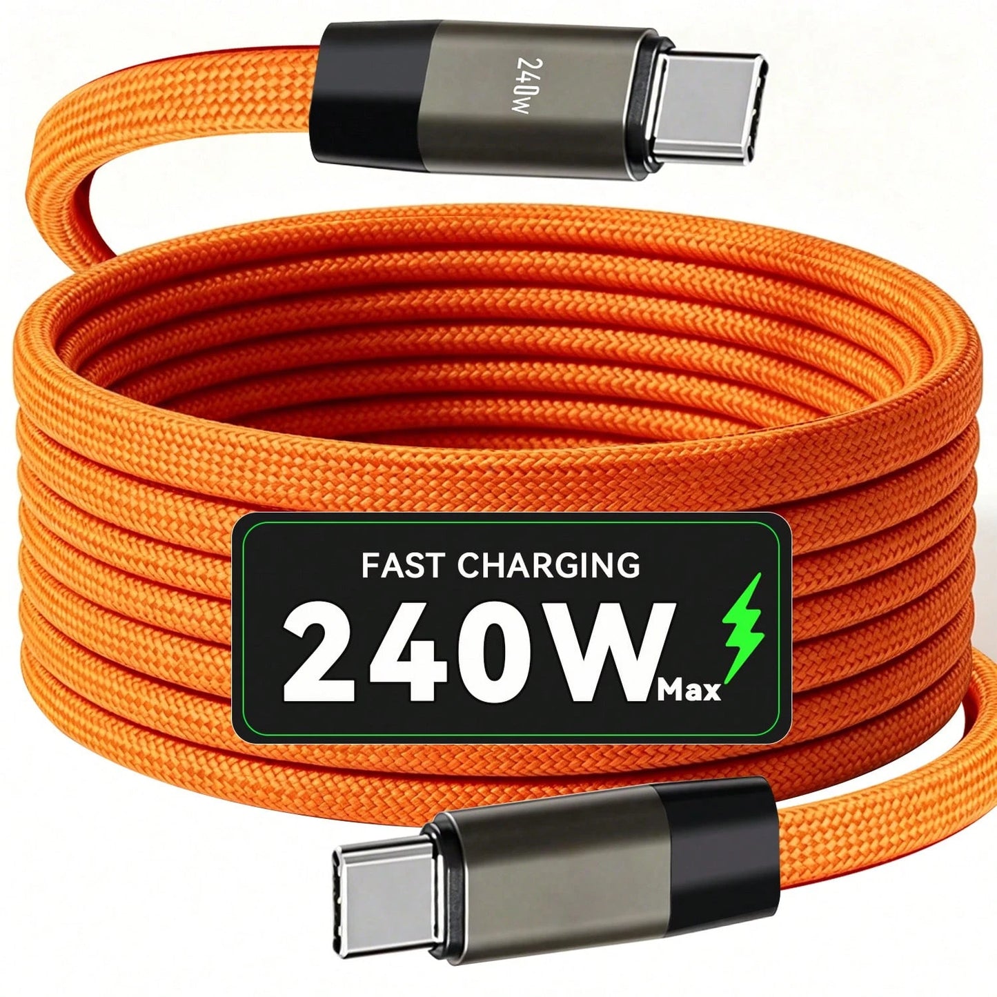 240W Max Fast Charging Cable PD3.1 High Speed Type-C Charger Cable Type-C Cable Compatible With S24 S23 Ultra S22 S21 PD Cable Compatible With Honor Type-C To Type-C Cable Compatible With IPhone 15/16