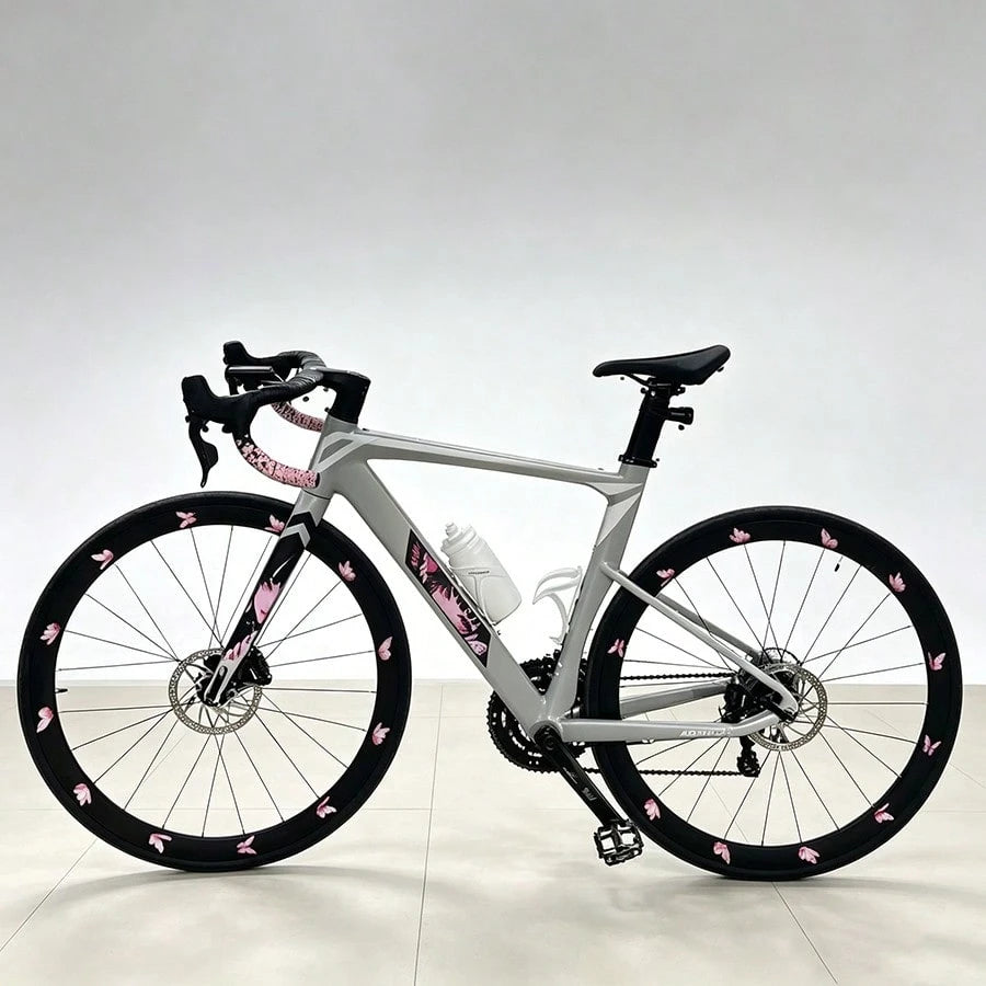 24pc Road Bike Butterfly Stickers/Dynamic Tire Stickers/Mountain Bike, Bicycle Creative Waterproof Decorative Stickers