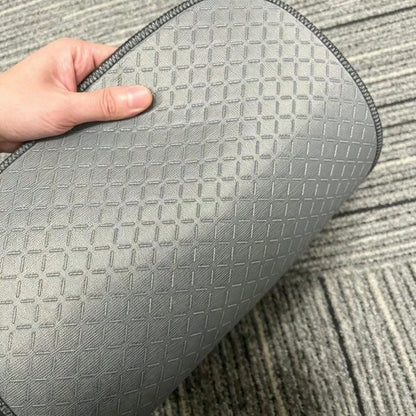 2D, 4-Piece Set High-End Tech Green Edge Background Print Car Floor Mats- Easy To Clean And Maintain, Suitable For Driver's Seat Decoration And Protection Accessories, Fashionable And Modern Interior