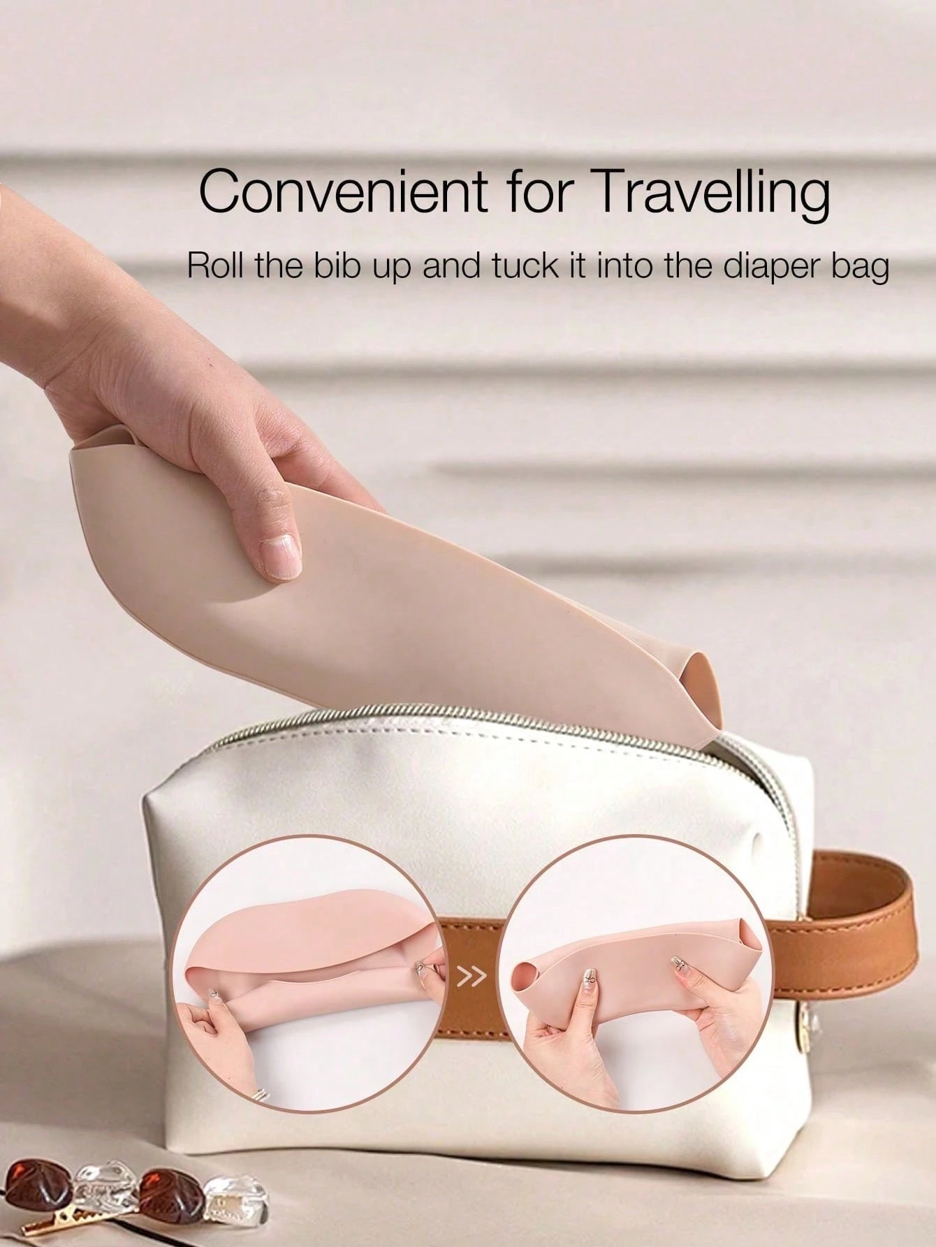 2pcs/1pc Baby Silicone Bibs- Leakproof, Stain-Resistant, Soft, Adjustable, Boil-, Portable, Cartoon Design, Suitable For Baby Daily Use And Outdoor Dining