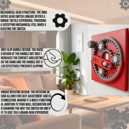 2pcs/1pc Planet-Themed Fun Light Switch- Creative Tech Style 3D Switch Panel, Decorative Light Switch Cover, Red Or Blue Planet Gear Wall Decor Switch Panel, Colorful Planet Style Switch Wall Decor P