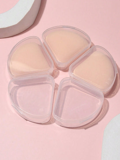 2pcs/4pcs/8pcs/Set Petal Puff Storage Box, Creative Puff Storage Box, Transparent Makeup Sponge Protective Container, Reusable Makeup Storage Box, Makeup Storage, Bathroom Storage, Bedroom Storage, Tr