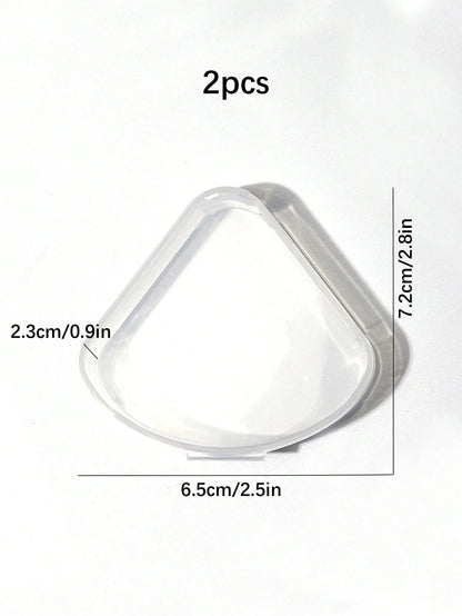 2pcs/4pcs/8pcs/Set Petal Puff Storage Box, Creative Puff Storage Box, Transparent Makeup Sponge Protective Container, Reusable Makeup Storage Box, Makeup Storage, Bathroom Storage, Bedroom Storage, Tr