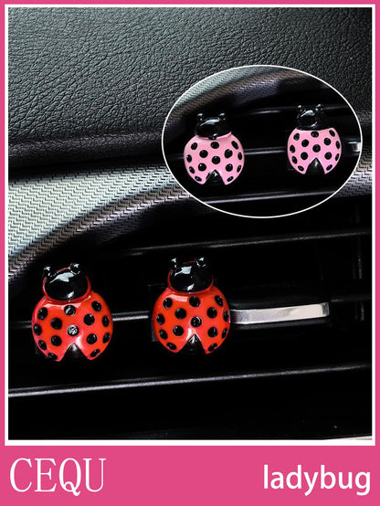 2PCS Car Interior Air Vents, Air Conditioning Decorations, Insect Accessories Add Vitality To The Car Interior