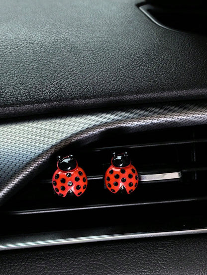 2PCS Car Interior Air Vents, Air Conditioning Decorations, Insect Accessories Add Vitality To The Car Interior